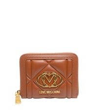 LOVE MOSCHINO EMBOSSED Small ziparound wallet chestnut - Women&rsquo;s Wallets - 1