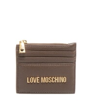 LOVE MOSCHINO SIGNATURE Card holder with coin purse I'm afraid - Women&rsquo;s Wallets - 1