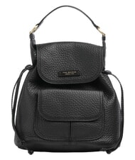 THE BRIDGE MARTINA Hammered leather backpack Black Gold - Women&rsquo;s Bags - 1