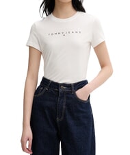 TOMMY HILFIGER SCRIPT LOGO Short-sleeved T-shirt ecru - T-shirt - 1