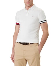 TOMMY HILFIGER TH Cotton polo shirt white - Polo shirt - 1