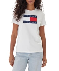TOMMY HILFIGER TJ Recycled cotton T-shirt ecru - T-shirt - 1