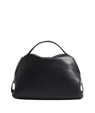 BORBONESE SEXY Handbag with shoulder strap, in leather Black - Women&rsquo;s Bags - 1