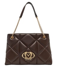 LOVE MOSCHINO EMBOSSED QUILTED Shoulder bag, double handle brown - Women&rsquo;s Bags - 1