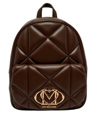 LOVE MOSCHINO EMBOSSED QUILTED Quilted backpack brown - Women&rsquo;s Bags - 1