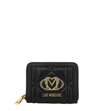 LOVE MOSCHINO EMBOSSED QUILTED Medium wallet, ziparound - Women&rsquo;s Wallets