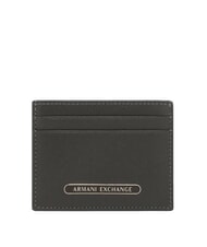 ARMANI EXCHANGE BARCELONA Flat leather credit card holder chimera - Men&rsquo;s Wallets - 1