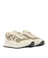 ARMANI EXCHANGE DROP MICROSUEDE Sneakers with contrasting logo - Men&rsquo;s shoes
