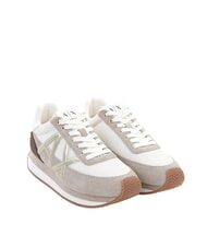 ARMANI EXCHANGE ROYALE SUEDE AIR MESH Sneakers sand+off white - Women&rsquo;s shoes - 1