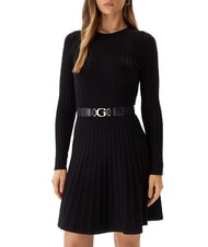 GUESS HANA  Cable knit dress jetbla - Woman Clothes - 1
