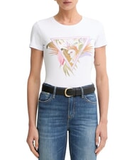 GUESS PALM TRIANGLE Cotton T-Shirt - T-shirt