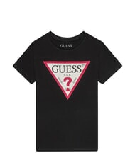 GUESS KIDS Short-sleeved T-shirt with rhinestones - Child T-shirt
