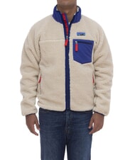 PATAGONIA RETRO-X  dark natural w/cobalt blue - Men's Jackets - 1