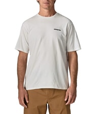 PATAGONIA P-6 LOGO Short-sleeved T-shirt fiber white - T-shirt - 1