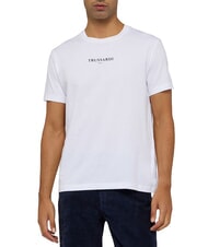 TRUSSARDI REGULAR LOGO Short-sleeved T-shirt optical white - T-shirt - 1
