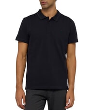 TRUSSARDI REGULAR Cotton polo shirt Navy blue - Polo shirt - 1