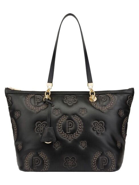 POLLINI HERITAGE Shoulder shopping bag Black - Women&rsquo;s Bags