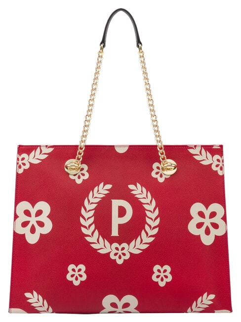 POLLINI HERITAGE  Shopping bag with all over print black lacquer - Women&rsquo;s Bags