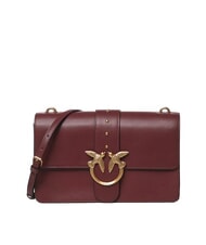 PINKO LOVE ONE CLASSIC Leather shoulder bag with flap - Women&rsquo;s Bags