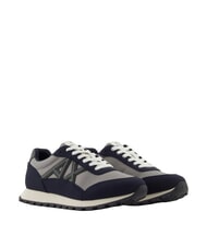 ARMANI EXCHANGE DROP MICROSUEDE Sneakers with contrasting logo - Men&rsquo;s shoes