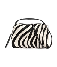 GIANNI CHIARINI ALIFA Leather handbag, with shoulder strap black and white zebra - Women&rsquo;s Bags - 1