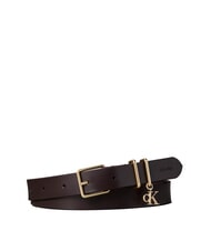 CALVIN KLEIN MONOGRAM Leather belt - Belts