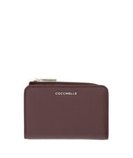 COCCINELLE METALLIC SOFT Small leather wallet berry - Women&rsquo;s Wallets - 1