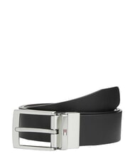 TOMMY HILFIGER ADAN Leather belt black - Belts - 1