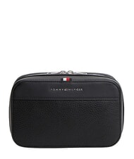 TOMMY HILFIGER TH CENTRAL Knurled beauty case with logo black - Beauty Case - 1