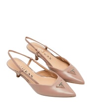 GUESS YANNO2 Leather d&eacute;collet&eacute; with 5.8 cm heel - Women&rsquo;s shoes