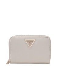 GUESS LAUREL 2 Medium saffiano print wallet BEIGE - Women&rsquo;s Wallets - 1