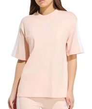 ADIDAS 3 STRIPES Short-sleeved T-shirt, pure cotton pink - T-shirt - 1