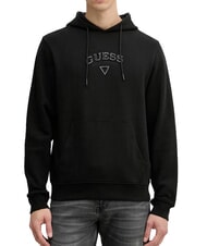 GUESS TEXTURED PATCH LOGO Hoodie jetbla - Sweatshirts - 1