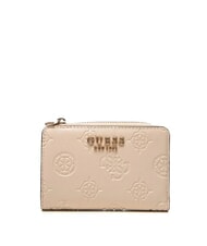 GUESS LAUREL 2 Medium zip-around wallet light taupe logo - Women&rsquo;s Wallets - 1