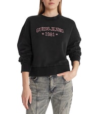 GUESS JEANS DROP BAKER CROP Cotton sweatshirt - Women's Sweatshirts