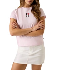 GUESS JEANS I LOVE Cotton T-Shirt summer lilac - T-shirt - 1