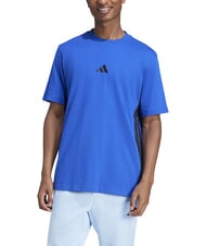 ADIDAS 3 STRIPES Cotton T-Shirt blue - T-shirt - 1