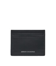 ARMANI EXCHANGE BARCELONA Flat leather card holder - Men&rsquo;s Wallets