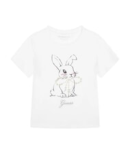 GUESS KID Girls' Cotton T-Shirt purwhite - Child T-shirt - 1