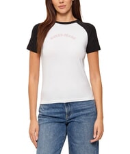 GUESS JEANS RAGLAN Cotton T-Shirt - T-shirt