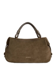 COCCINELLE LIZZIE SUED.BIM Handbag with shoulder strap, in leather mud - Women&rsquo;s Bags - 1