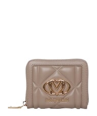 LOVE MOSCHINO EMBOSSED QUILTED Compact, zip-around wallet - Women&rsquo;s Wallets