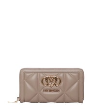 LOVE MOSCHINO EMBOSSED QUILTED Large zip-around wallet - Women&rsquo;s Wallets