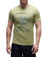 TIMBERLAND WATER Short-sleeved T-shirt, pure cotton light green - T-shirt - 1