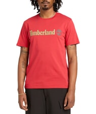TIMBERLAND KENNEBEC RIVER LINEAR LOGO Cotton T-shirt - T-shirt