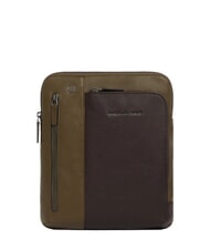 PIQUADRO BLACK SQUARE  Flat leather bag - Over-the-shoulder Bags for Men