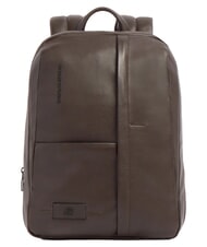 PIQUADRO RUSSEL 14" laptop backpack, in leather - Laptop backpacks