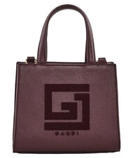 GAUD&Igrave; EMILY FLOCK Mini shopping bag with logo and shoulder strap - Women&rsquo;s Bags