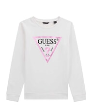GUESS CORE KIDS Sweatshirt with triangle logo print purwhite - Baby Sweatshirt - 1