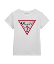 GUESS KIDS Short-sleeved T-shirt with rhinestones - Child T-shirt